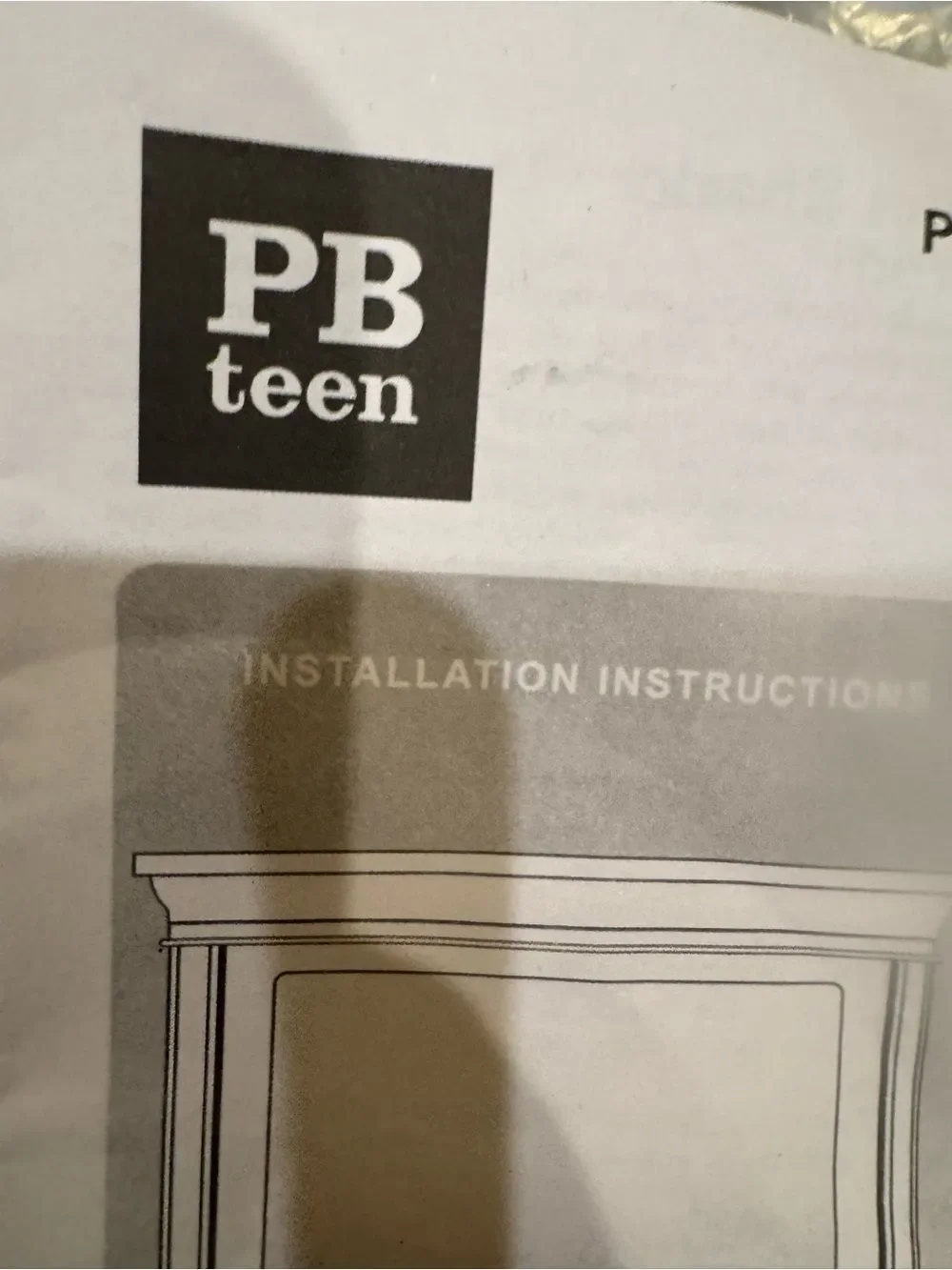 Pottery barn teen Roman shades pair navy and white NEW